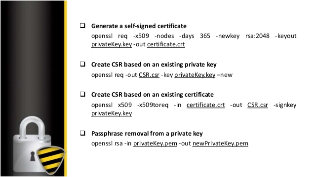 Generate Csr From Existing Private Key Openssl
